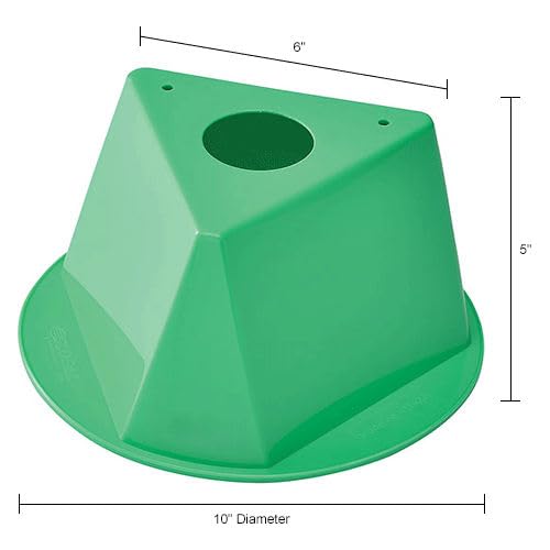 Plain Inventory Control Cone by Global Industrial – Polypropylene, Green, Pack of 5, Model Green