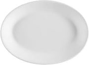 CAC China FR-14 European-White Franklin Oval Platter 12-1/2 Inch, 1 Dozen