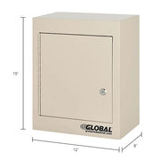 Global Industrial Beige / 8"L x 12"W x 15"H / Industrial Medicine Cabinets