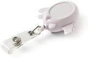 KEY-BAK RETRACT-A-BADGE Airplane Shaped 5-Pack Retractable Badge Holder with 36" Cord, Belt Clip, White Reel