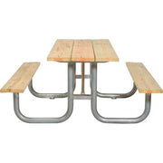 Global Industrial 6 Ft. / Natural / Industrial Picnic Tables