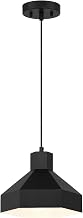 52088-MBL Poly - 1 Light Pendant-8 Inches Tall and 11 Inches Wide, Finish Color: Matte Black