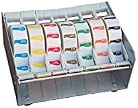 Label Dispenser, Metal, Silver, 9-1/2 In. L