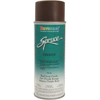 Spruce General Use Spray Paint 12 Oz. Red Iron Primer 12 Cans/Case by Seymour – 16 oz. Aerosol Can, Red Iron Primer, Model 98-26
