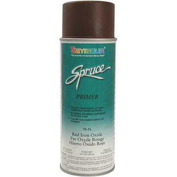 Spruce General Use Spray Paint 12 Oz. Red Iron Primer 12 Cans/Case by Seymour – 16 oz. Aerosol Can, Red Iron Primer, Model 98-26