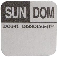 Dot-It - 81446 - Dissolve-It 1 in x 1 in Sunday Label