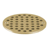 Franklin - 11483-4 5/8 in Round Brass Floor Drain Strainer by Franklin Machine Products – Brass, Model 102-1080