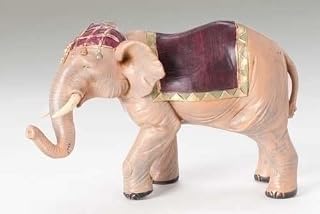 Fontanini by Roman, 5" Scale Elephant with Blanket Nativity Figurine, Christmas Decoration,