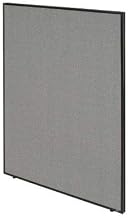 Global Industrial Pre-Configured Partitioned Office Starter, 6'W x 10'D x 72" H, Gray, for Office Environment, Designed for Modern Workspaces
