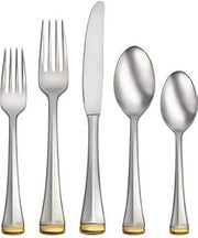 Oneida Gold Dorchester 75 Piece Fine Golden Flatware Set
