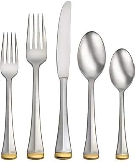 Oneida Gold Dorchester 75 Piece Fine Golden Flatware Set