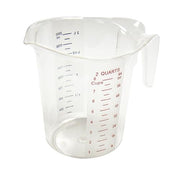 Winco 2 Quart / Clear / 1.8927 liters Cups