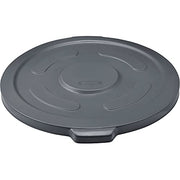 Global Industrial Gray / 27.5" Diameter x 2.5"H / Utilitarian Trash Can Lids