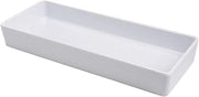 Modular Melamine Straight-Sided Pan by HUBERT – 3.0 ounces, Melamine, White, Model H0297-WHITE