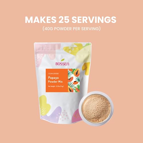Bossen Papaya / 35.2 Ounce (Pack of 1) / 1 Bubble Tea Tapioca Pearls