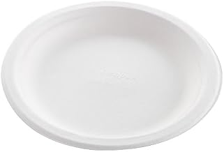 Genpak HF809 Molded Fiber 8.75" Round Plate - 500 / CS