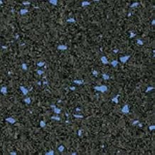 ROPPE Recoil Rubber Fitness Roll Flooring ARL160948236, Cobalt, 48" L X 49" W X 1/4" Thick
