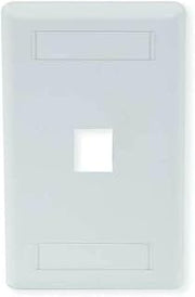 Hubbell IFP11OW Face Plate Rear-loading 1 Port Single Gang Office White