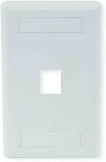 Hubbell IFP11OW Face Plate Rear-loading 1 Port Single Gang Office White