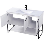Elegant Decor 48" - Single / White / unspecified Bathroom Vanities