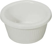 Fluted Melamine Ramekin, White, 2 oz by Winco
