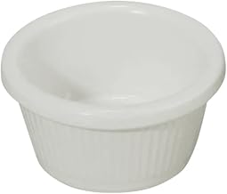 Fluted Melamine Ramekin, White, 2 oz by Winco