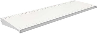 Lozier 1" H x 48" W x 16" L Powder Coated Cool White DL Style Shelf - Case of: 2