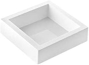 Silikomart TOR100x100 h50 Square Silicone Baking-and-Freezing Mold 3-7/8 Inch x 3-7/8 Inch x 2 Inch High