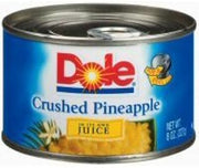 Dole Pineapple Crushed in 100% Pineapple Juice, 8oz Can (Pack of 8)