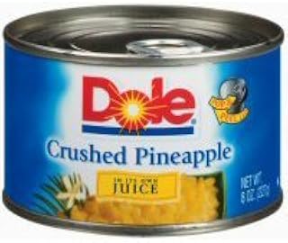 Dole Pineapple Crushed in 100% Pineapple Juice, 8oz Can (Pack of 8)