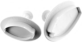Martellato 40-W194S 2 Piece Tulip Plunger Cutter Set, Plastic, White