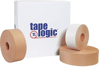 Tape Logic 3" x 450' White #7500 Reinforced Water Activated Tape