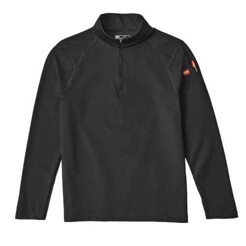 Red Kap Large / Black / Performance Stretch Jersey 1/4 Zip Pullover Sweaters