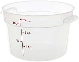 Cambro (RFS12PP190) 12 qt Round Polypropylene Food Storage Container - Camwear®
