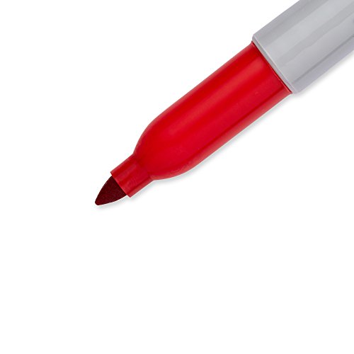 Sharpie 2 Count (Pack of 2) / Red / 1 Permanent Markers