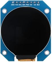 1Pc 1.28 Inch Round TFT LCD Display Module, 240x240 IPS GC9A01 SPI Screen Board, 8-Pin TFT LCD Module (Square Panel)