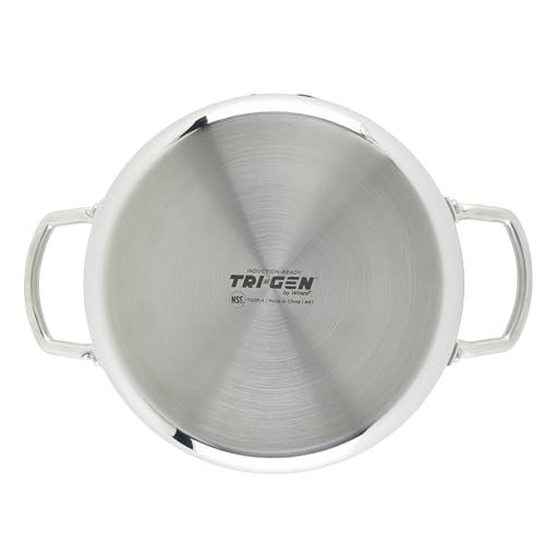 Winco 4.5 Quarts / Stock Pot TriPly / Silver Stockpots
