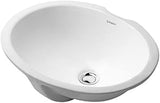 Duravit Dune Undermount Bathroom Sink 0481460000 White