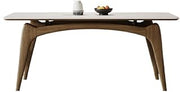 Mesa De Jantar Slate Tabletop Wooden Table Legs Modern Simple Small Apartment Rectangular Dining Diner Table