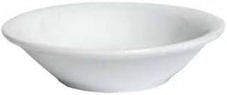 CAC China Lincoln Series 101-32 3.5 oz Porcelain Round Fruit Dish, Bone White, Set of 36