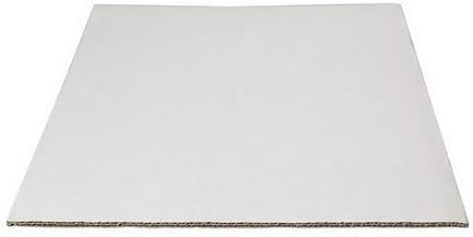 Vineland Packaging Single Wall Half Sized Sheet Cake Board Coated White, 19" Length x 14" Width | 50/Case
