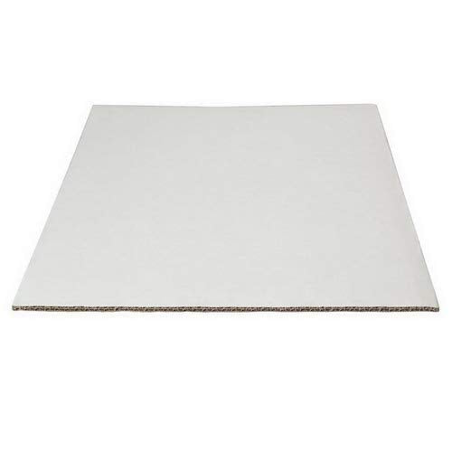 Single Wall Rectangular Cake Board Coated White by Vineland Packaging – White, Pack of 50, Model 23563