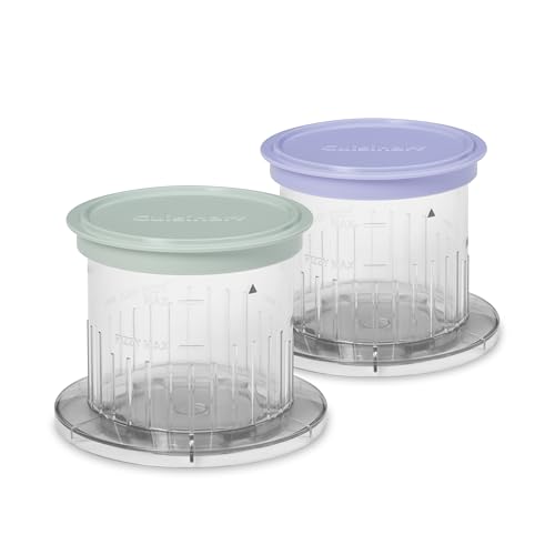 Cuisinart Dessert Cups, 2 Pack / 1-Pint / 1.0 pints Ice Cream Machine Accessories