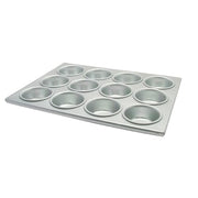 Winco 1 / 12-Cup / Silver Muffin & Cupcake Pans
