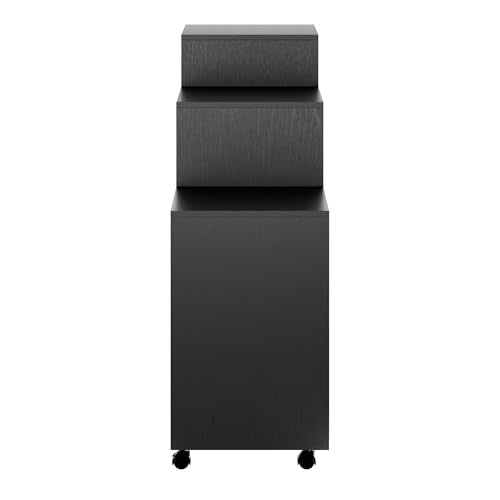 Winsome Black / 1 Door, 17 Drawers / Transitional Storage Drawer Units
