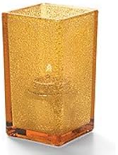 Hollowick 6109AJ Quad Votive Lamp, 4-3/8"H x 2-1/2" Sq, Amber