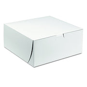 SOUTHERN CHAMPION TRAY 9" L x 9" W x 4" H / Paperboard / White Bakery Take Out Containers