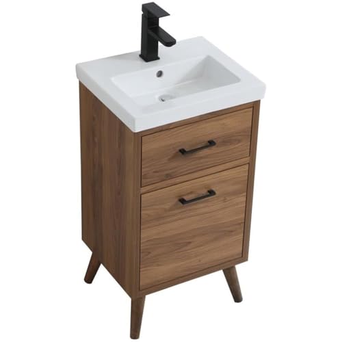 Elegant Decor 18" - Single / Brown,black / Mid-Century Modern Bathroom Vanities