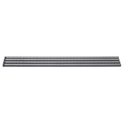Wire Shelf Post Pack - 34" H by HUBERT – 34" H x 5" W x 1" D, Alloy Steel, Flint, Pack of 4, Model P34F