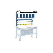 60" W Riser Kit with Dividers by Global Industrial – 65"L x 60"W x 5"H, Alloy Steel, Blue, Model 606971
